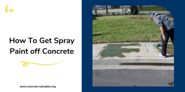 How To Get Spray Paint off Concrete