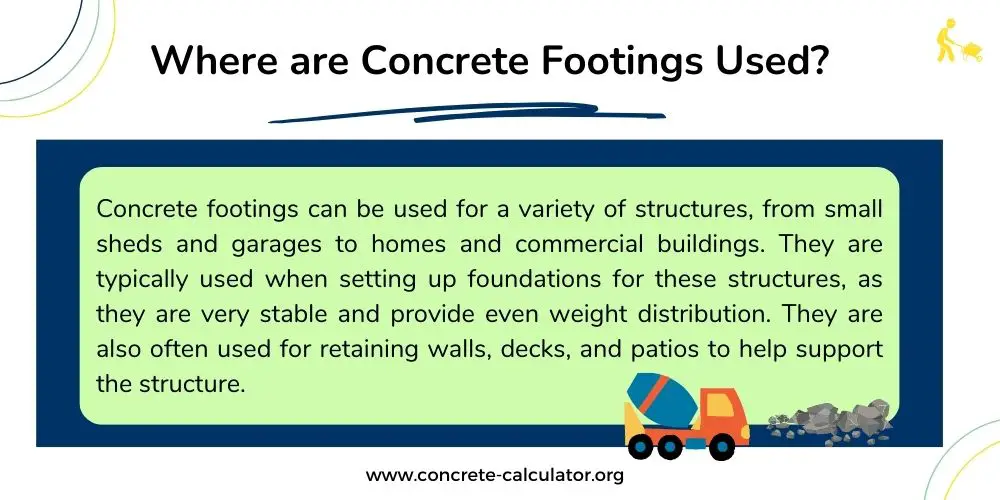 Where Are Concrete Footings Used?