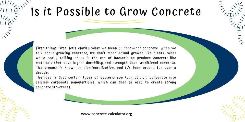 Is It Possible To Grow Concrete